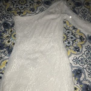 White sequin dress
